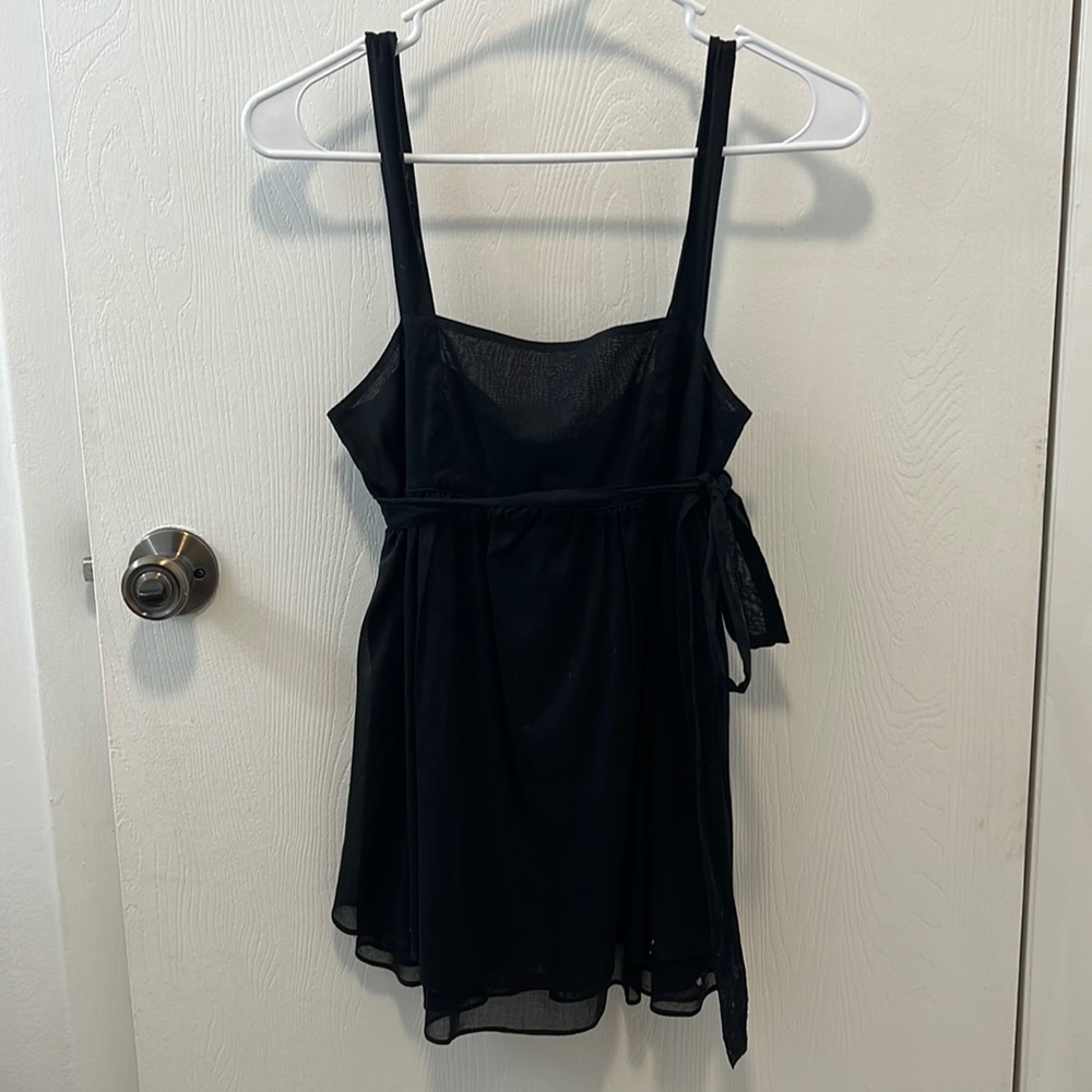 Black Burberry top.